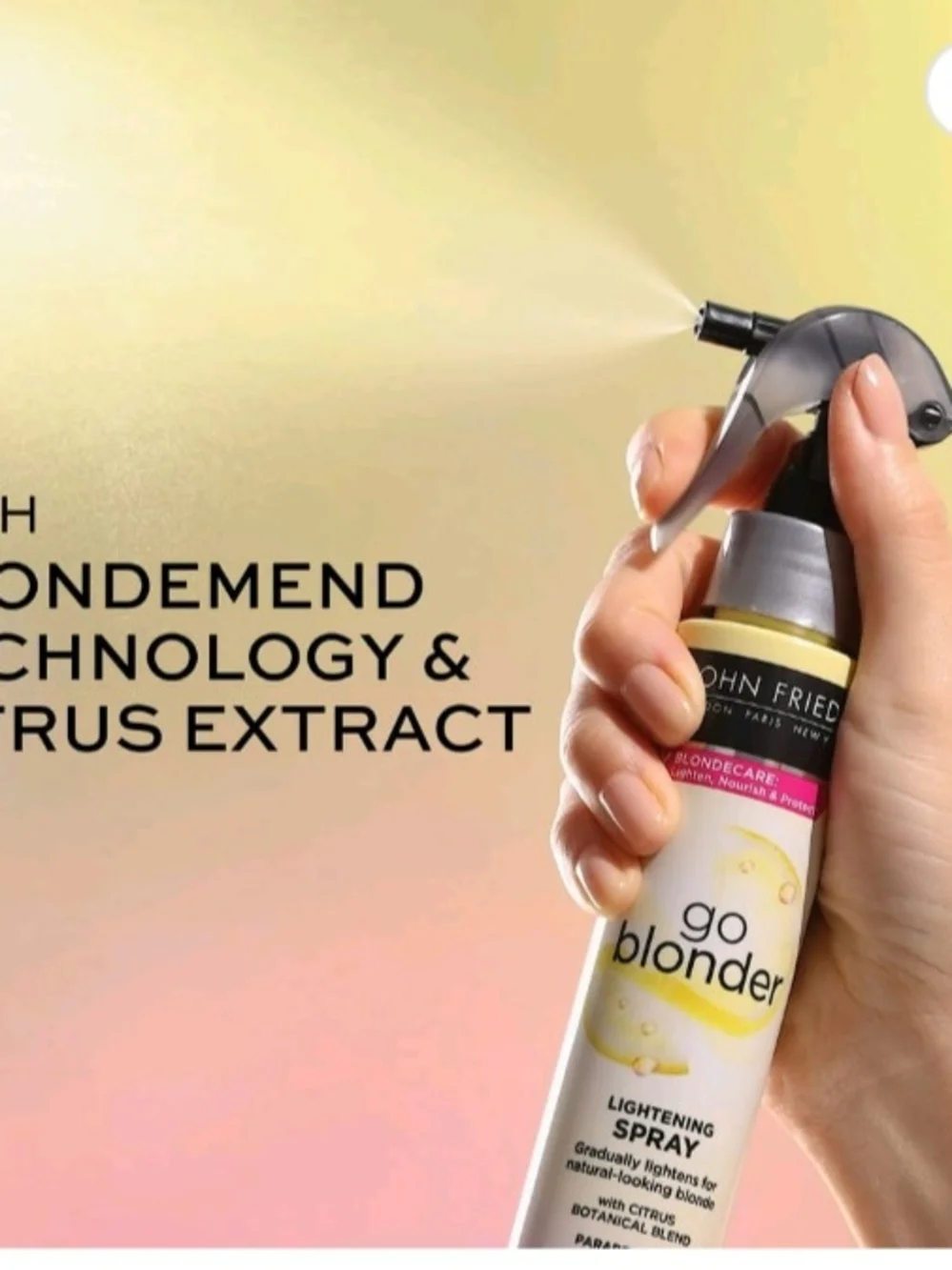 #.   John Frieda Go Blonder Lightening Spray - Yellow